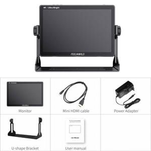 FEELWORLD LUT11H 10.1 pouces <span class=keywords><strong>4K</strong></span> <span class=keywords><strong>HDMI</strong></span> 3D LUT écran tactile HDR moniteur de terrain professionnel 2000nit moniteur de caméra IPS - Product Image 6