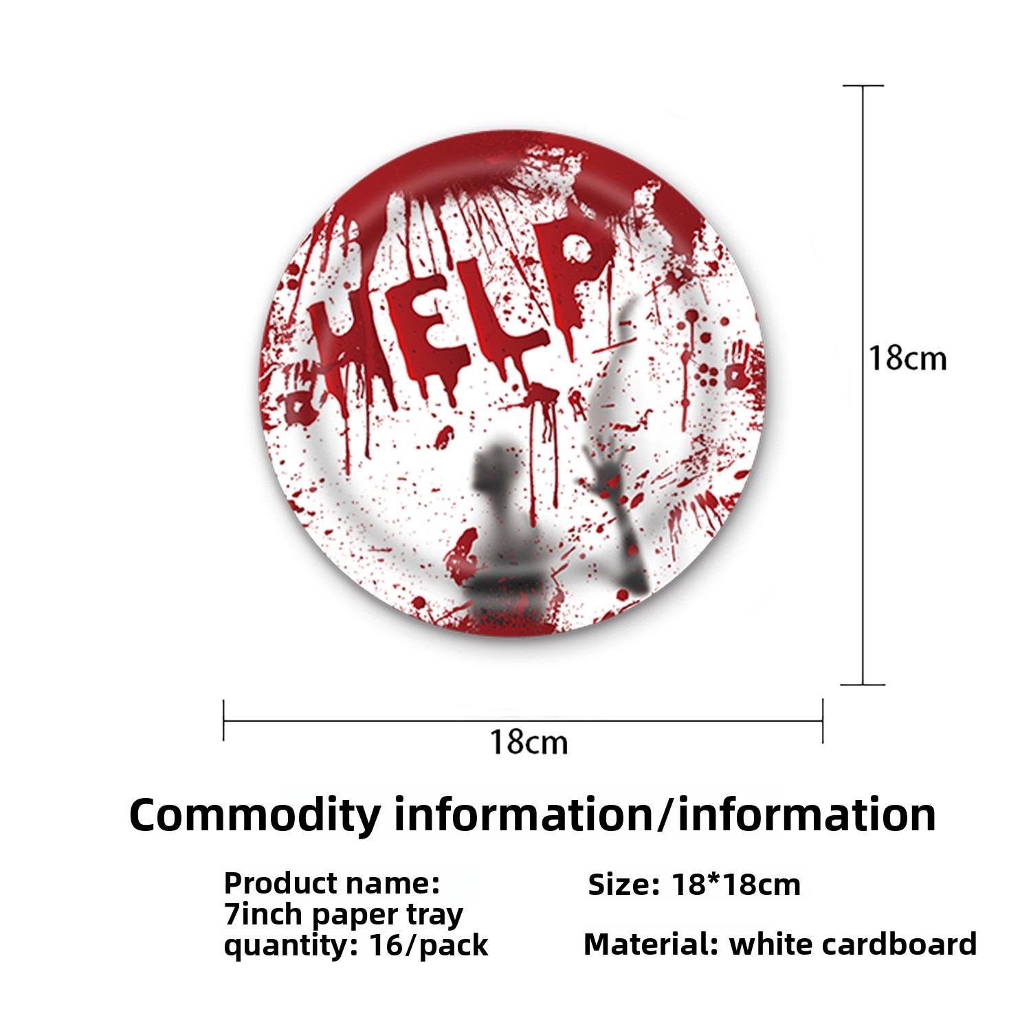 5 #7 pouces rouge et blanc plaque * 16