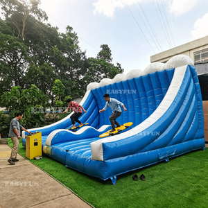 โรงงาน EASYFUN รับผลิตกระดานโต้คลื่นไฟฟ้าแบบกลไกตามสั่ง เครื่องเล่นเป่าลมในร่ม เครื่องจำลองการเล่นกระดานโต้คลื่นแบบเป่าลม สวนน้ำ - Product Image 6