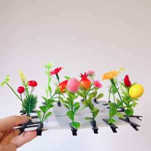 Accessori per capelli all'ingrosso che vendono graziosi fermagli per capelli con erba divertenti germogli di soia - Product Image 5