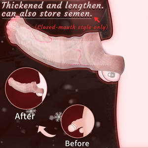 Manchon creux incurvé de 17,7 cm avec anneau pénien et extrémité fermée pour un plaisir <span class=keywords><strong>intense</strong></span> par aspiration, amélioration de l'érection masculine - Product Image 3