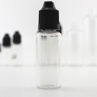 Flacons compte-gouttes en plastique PET de 30 ml avec embout, bouchon anti-enfant, flacon transparent pour liquide/colle/gouttes pour les yeux, 10 15 30 ml 50 ml