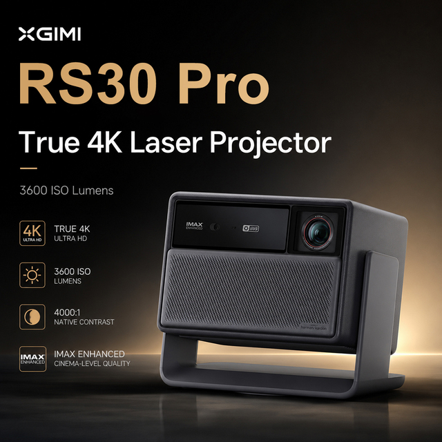 XGIMI RS30 Pro 4K Triple Laser Projector 3600 Lumens Dolby Vision 240Hz Gaming Optical Zoom Home Cinema Beamer Smart Projector