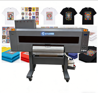 Printer Inkjet UV DTF Otomatis dengan Film Transfer Efek 3D 60cm Roll to Roll Sticker Printer DTF