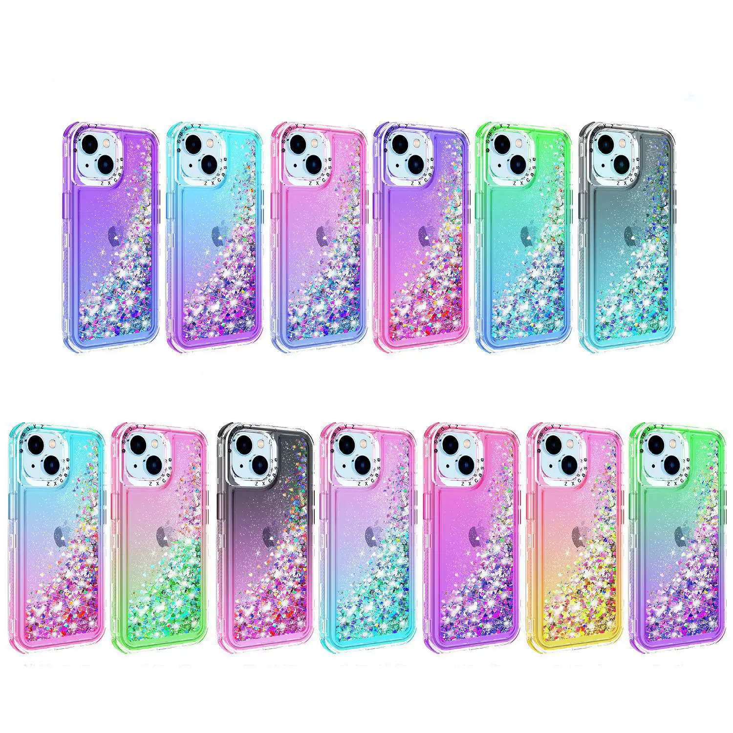 Style de luxe 360 3 en 1 coque de téléphone pour iPhone 11 12 conception personnalisée dur PC souple TPU double qualité coque de téléphone pour iPhone 13 14