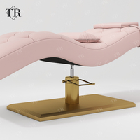 Turri Moderne Höhenverstellbare Kopfstütze Gebogene Salon-Wimpern-Augenbrauen-Spa-Schönheitsliege Wimpernverlängerungs-Tisch Stuhl