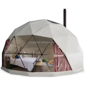 4 עונה חיצונית גן יוקרה מלון חדר אמבטיה קטן ברור pvc iglodesic הבית geodesic שקופים כיפה אוהל