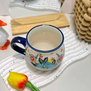 كوب سيراميك مرسوم يدويًا مناسب للتجمعات العائلية والهدايا وحفلات الفنادق وغيرها، تصميم صديق للبيئة بسعة كبيرة - Product Image 5