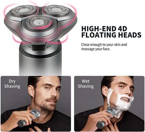 <span class=keywords><strong>Afeitadora</strong></span> impermeable PRITECH IPX5 para hombre, afeitadoras eléctricas recargables de triple hoja, máquina de afeitar inglesa personalizada para hombre, ruido - Product Image 5