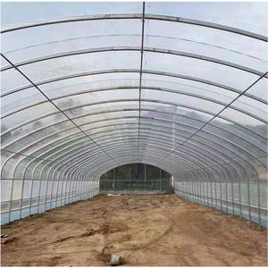 สินค้าขายดี เรือนกระจกโครงเหล็กชุบสังกะสี ขนาด 30 x 10 เมตร พร้อมแผ่นพลาสติก PE สำหรับปลูกพืชผลทางการเกษตร แบบโครงเดี่ยว สำหรับปลูก<span class=keywords><strong>แตงโม</strong></span> - Product Image 1