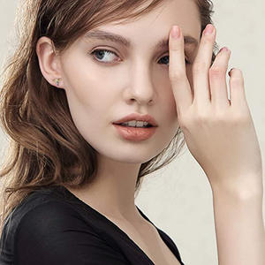 E2243 Orecchini a forma di insetto in oro bianco per donna, graziosi orecchini placcati in lega, gioielli alla moda - Product Image 4