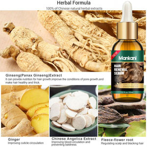 Raiz De Cabelo Forte Herbal Orgânico Atacado Scalp Elixirs Cuidados Ginseng Gengibre Anti-perda de cabelo Óleo De Crescimento De Cabelo - Product Image 2
