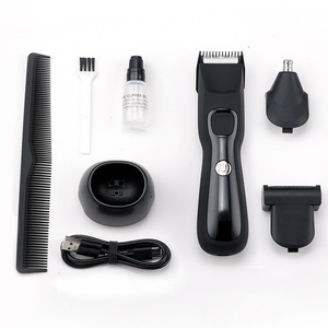 Tondeuse Intime Électrique pour Hommes, Corps Entièrement Étanche en Acier Inoxydable, Écran LCD, Rechargeable, pour Zones Intimes - Product Image 2