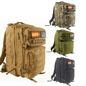 Doble hombro 3P gran capacidad Crossbody caza resistente negro Nylon mochila Molle 45L mochila táctica - Product Image 2