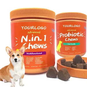 Bundle:pet supplements suppliers Mineral Dog Vitamins + Multifunction Pet Probiotic Supplements