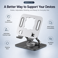 Nouveau support pour ordinateur portable et tablette en alliage d'aluminium robuste, réglable, conforme aux normes CE et RoHS, pour le dessin, le bureau et les grands appareils