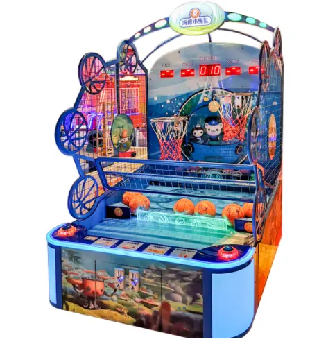 Coin Operated Little水中列Basketball Game Machine | Amusement Park Basketball Machine For Game Center For Sale