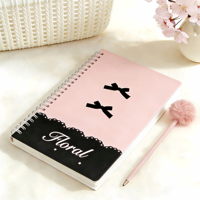 Fabricant de carnets mignons, carnet de poche A5 à couverture rigide personnalisé, service d'impression de carnets kawaii à fleurs