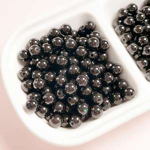 8Mm couleur schéma peinture couleur unie perles rondes bricolage téléphone portable chaîne bijoux accessoires perles acryliques - Product Image 4