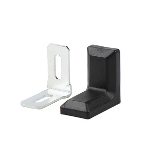 Modern naylon plastik köşeli mesnet toptan 90 derece sağ açı l-şekilli mobilya konektörü üçgen raf için destek - Product Image 5