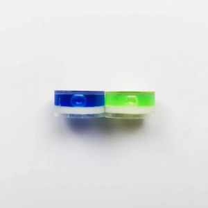 Niveau à bulle DIY 18x9mm bleu-vert bicolore pour une mesure de précision - Product Image 1