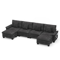 Manufacturer Direct <strong>Selling</strong> Modern Foldable Sectional Sofa L Shape Chaise Living Room Furniture Sofa Set <strong>Bed</strong> Corner Fabric