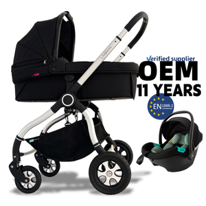 Xe đẩy em bé 3 trong 1 thiết kế chắc chắn với tầm nhìn cao và mái che nắng dành cho hệ thống du lịch - Product Image 2