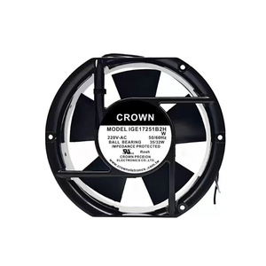 พัดลมระบายความร้อนแบบแกน Crown ขนาด 150 มม. 220V AC ใบพัดพลาสติก ลูกปืนไฟฟ้า ป้องกันการลัดวงจร ติดผนัง - Product Image 4