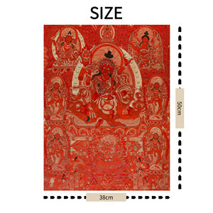 Réplique de Thangka bouddhiste de collection muséale sur toile, impression numérique haute résolution, écologique et résistante aux UV - Product Image 2
