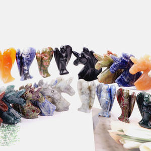 Confiable por más <span class=keywords><strong>de</strong></span> 10000 clientes Cristal natural Colorido 2 pulgadas Tallado a mano <span class=keywords><strong>Unicornio</strong></span> Ángel Set con energía curativa para la decoración del hogar - Product Image 4