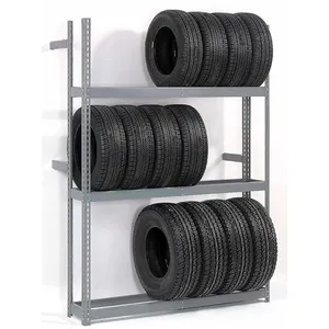 JH-Mech Reifen-Vorstellungsregal für Einzelhandel Autowerkstatt Einzelausgang stahl langlebiges 3-stufiges Reifen-Vorstellungsregal