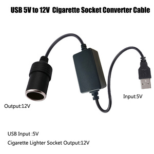 5V/9V to 12V USB boost cable automotive dashcam step-down cable car cigarette lighter power cable Direct sale L159 - Product Image 3