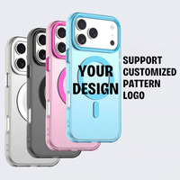 Coque de téléphone magnétique à motif personnalisé, couleur bonbon, finition mate, agréable au toucher, antichoc, anti-rayures, résistante aux chutes pour 13 14 15 16 17