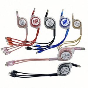 <b>USB</b>-<b>C</b> 4-in-1 Adjustable Data Cable with Multi <b>Plug</b> for Phone-Plastic Material - Product Image 1