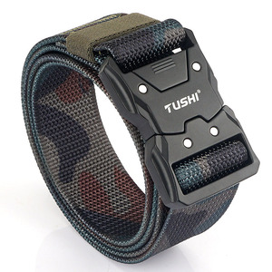 Cinturón táctico elástico <span class=keywords><strong>de</strong></span> nailon/poliéster barato <span class=keywords><strong>para</strong></span> hombres, hebilla <span class=keywords><strong>de</strong></span> aleación <span class=keywords><strong>de</strong></span> zinc, logotipo personalizado, práctico a la moda <span class=keywords><strong>para</strong></span> actividades al aire libre - Product Image 6
