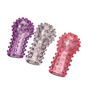 Fun <b>finger</b> set simple buckle set point <b>massage</b> wolf tooth set crystal set female masturbation - Product Image 3