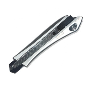 Couteau utilitaire pliable à rétraction automatique, multi-outils, coupe-papier avec changement de lame par bouton-poussoir - Product Image 4
