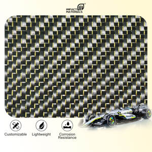 Rouleau de tissu en fibre de carbone réfléchissant métallique coloré or, argent, rouge, bleu, personnalisé, avec paillettes, 240g - Product Image 6