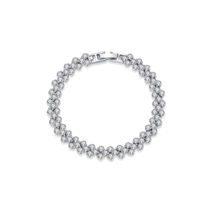 Di lusso a triplo strato <span class=keywords><strong>Tennis</strong></span> classico <span class=keywords><strong>roma</strong></span> 3 file AA Cubic zircone braccialetti donna gioielli moda catena braccialetti Charm braccialetti - Product Image 2