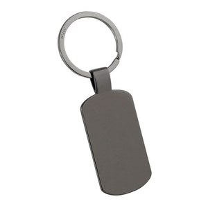 Llavero Metálico Rectangular Pulido de Aleación, Moderno, con Logotipo Láser Impreso UV Offset, Sin Caja - Product Image 1