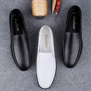 Factory Supply Custom Logo Black for All Seasons <strong>Rubber</strong> Handmade Genuine Leather Oxfords Dress Office Men Wedding <strong>Loafers</strong> - Product Image 3