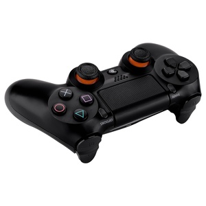 Repuesto de Palancas de Mando para PS4, Doble Inyección, Naranja + Negro, de Goma, para Control PS4 Slim Pro - Product Image 4