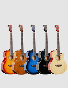 Chitarra Semi acustica da 40 pollici più economica di alta qualità con chitarra sintonizzatore semi-chiusa equalizzatore