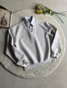 Suéter de Punto con Cuello en V para Hombre, Color Sólido, Corte Regular, Estilo Casual, Algodón Transpirable, Ropa de Otoño - Product Image 2