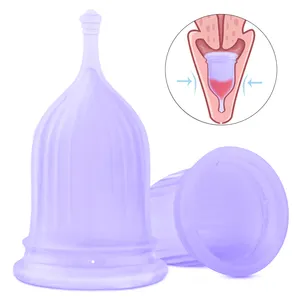 S&#39;HANDE Conjunto de copo menstrual de 3 peças personalizado fabricante, copo menstrual copa reutilizável FDA 100% silicone macio