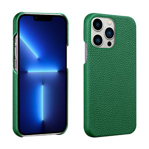 <span class=keywords><strong>Caja</strong></span> del teléfono de cuero personalizado de lujo de cuero con guijarros funda trasera para teléfono móvil para <span class=keywords><strong>Iphone</strong></span> 13 <span class=keywords><strong>14</strong></span> 15 16 Pro Max - Product Image 1