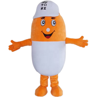 Costumes de mascotte de dessin animé pour adultes avec logo visible, personnages de dessin animé, design personnalisé, peluche unisexe pour adultes