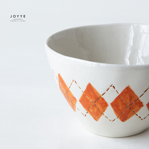 JOYYE Ceramic Theme <strong>Dinnware</strong> Custom Design Wholesale Unique Under Glazed Hand Painted Ceramic Stoneware Bowls - Product Image 3
