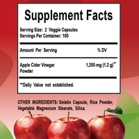 Capsules de vinaigre de cidre de pomme ODM/OEM pour adultes, soutien minceur, perte de poids, favorise la digestion, complément alimentaire pour femmes enceintes