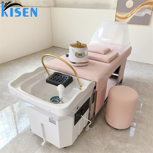 Nouveau lit de massage thaïlandais rose Kisen avec fumigation et circulation d'eau multifonctionnelle sans plomberie pour shampoing - Product Image 3
